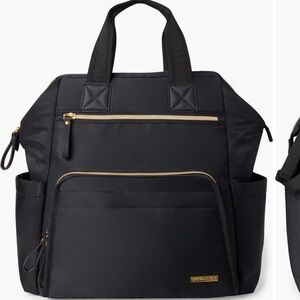 Skip hop Black and Gold diaper bag